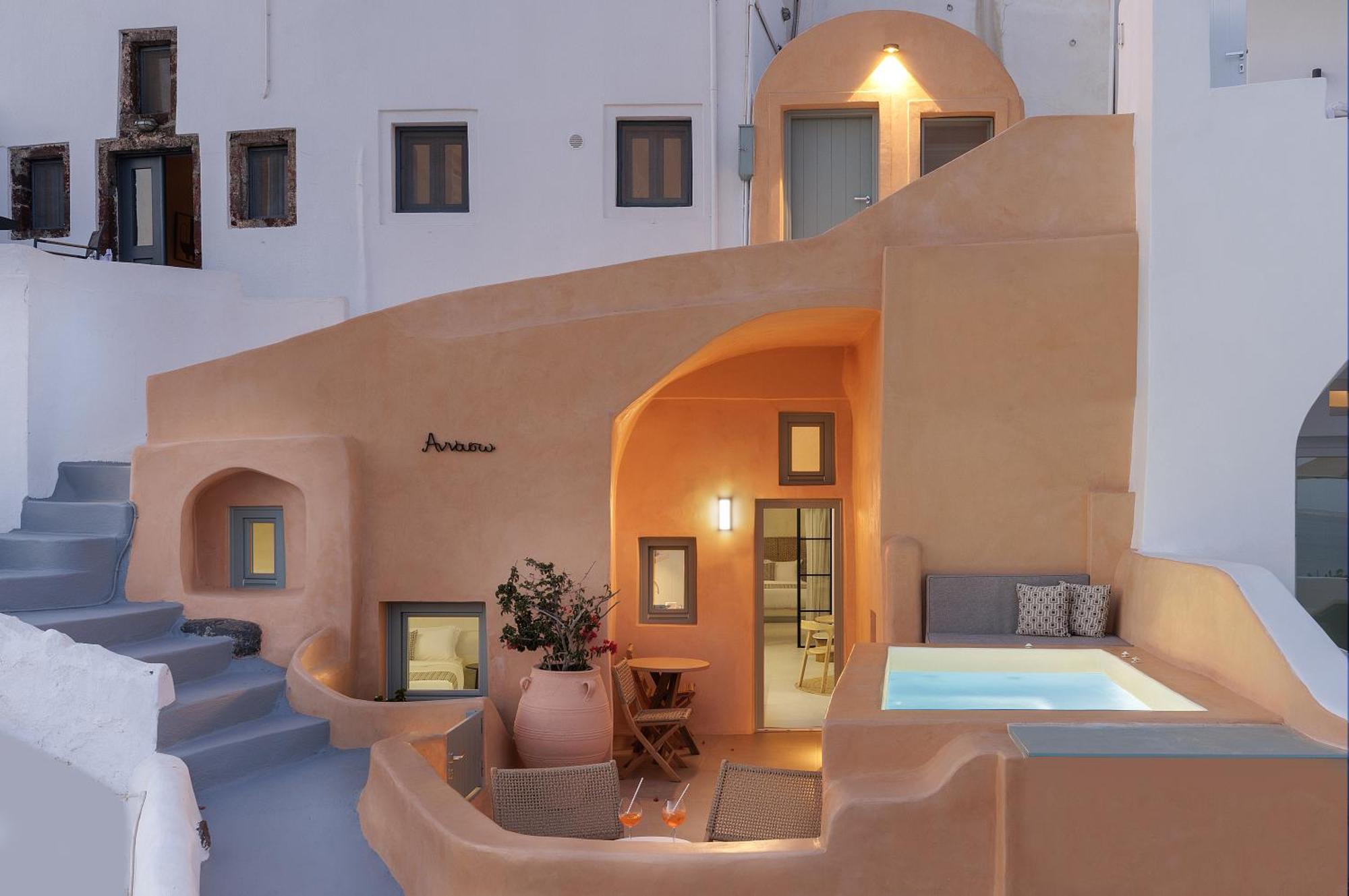 Annouso Villa With Hot Tub By Caldera Houses Oia  Extérieur photo